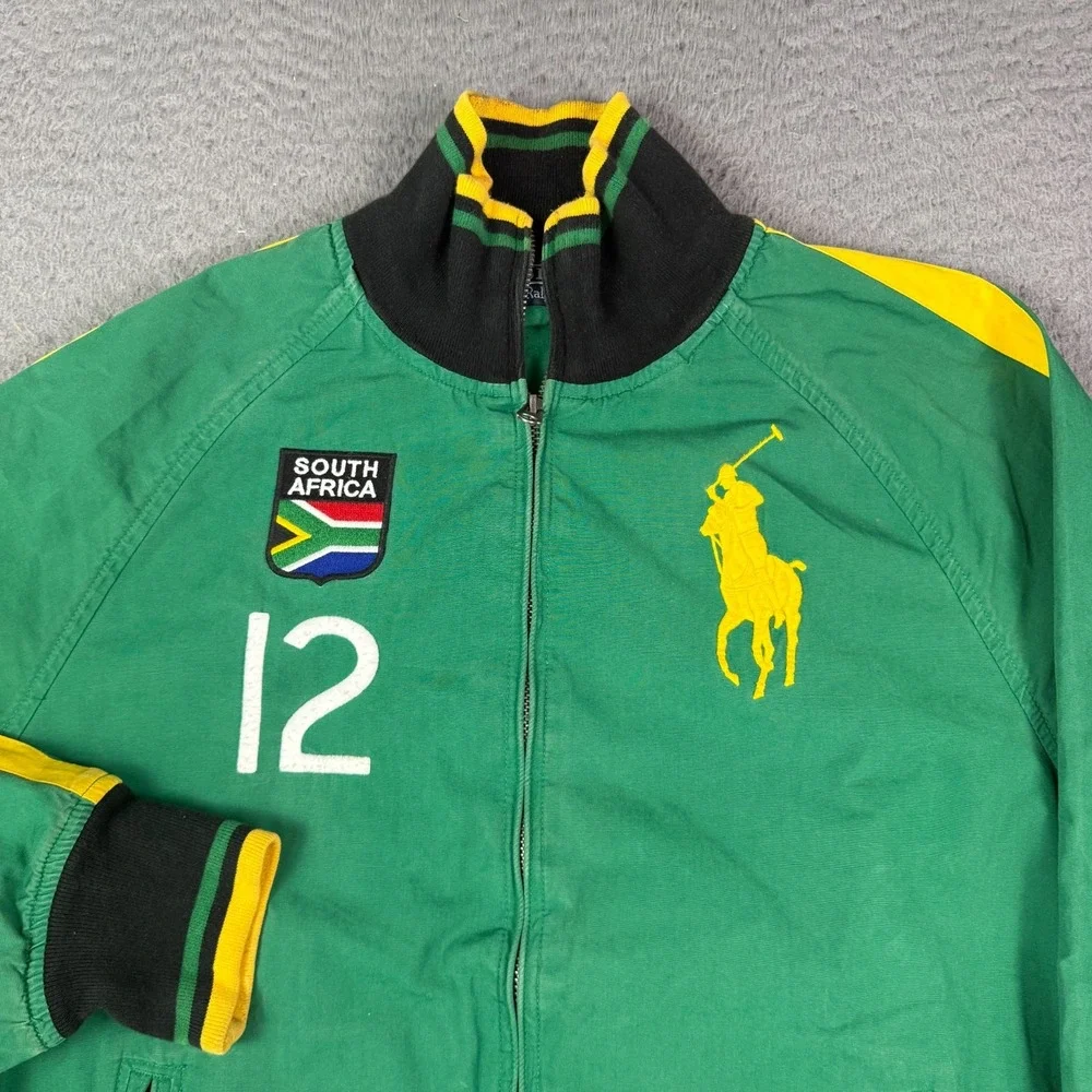 Vintage Polo Ralph Lauren South Africa Track Jacket Mens M Rugby Big Pony